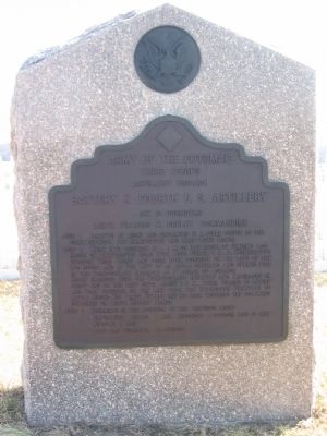 Battery K, Fourth U.S. Artillery Tablet. Click for full size. Battery K, Fourth U.S. Artillery Tablet image. Click for full size.