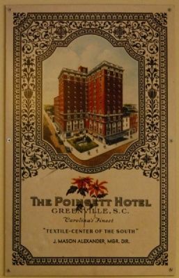 Poinsett Hotel<br>Historical Poster<br>Located Near South Entrance image. Click for full size.
