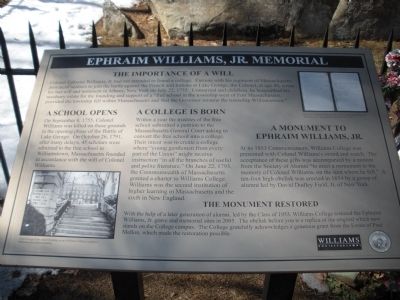 Signage in front of monument. Click for full size. Signage in front of monument image. Click for full size.