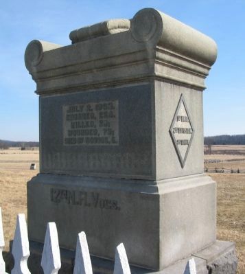 12th New Hampshire Volunteers Monument. Click for full size. 12th New Hampshire Volunteers Monument image. Click for full size.