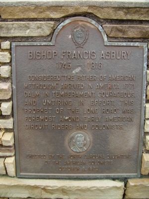 Bishop Francis Asbury Marker image. Click for full size.