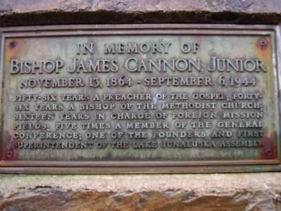 Bishop James Cannon Junior image. Click for full size.