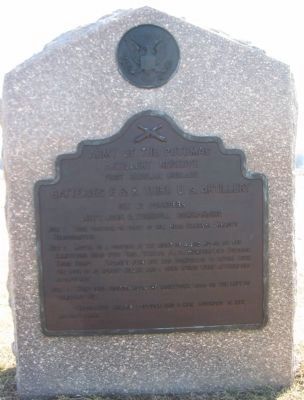 Batteries F & K, Third U.S. Artillery Tablet image. Click for full size.