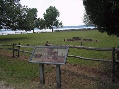 Marker in Historic Jamestowne. Click for full size. Marker in Historic Jamestowne image. Click for full size.