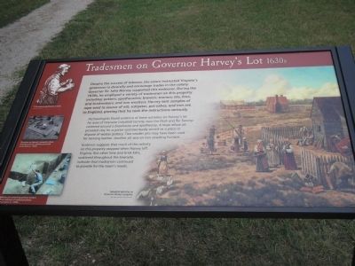 Tradesmen on Governor Harvey’s Lot Marker image. Click for full size.