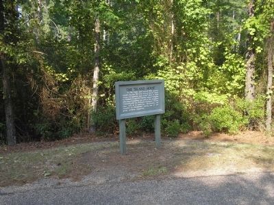 Marker on Jamestown Island image. Click for full size.