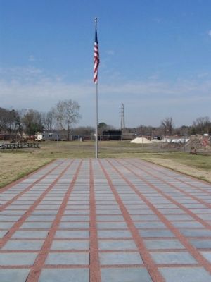 Memorial To The American Revolution and the stone markers mentioned in the marker text. Click for full size. Memorial To The American Revolution and the stone markers mentioned in the marker text image. Click for full size.