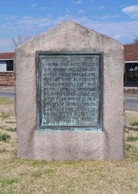 Spring Hill Redoubt Marker as mentioned. image. Click for full size.