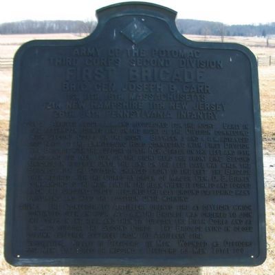 First Brigade, Second Division, Third Corps Tablet image. Click for full size.