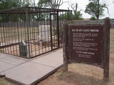 Billy the Kid's grave. image. Click for full size.