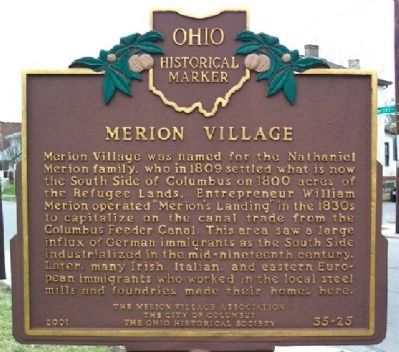 Merion Village Marker (Side A) image. Click for full size.