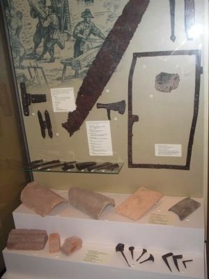 Saw excavated in Historic Jamestowne image. Click for full size.