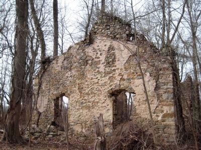 Ruins of Mount Bethel Evangelical Lutheran Church image. Click for full size.