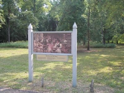 Marker on Jamestown Island. Click for full size. Marker on Jamestown Island image. Click for full size.