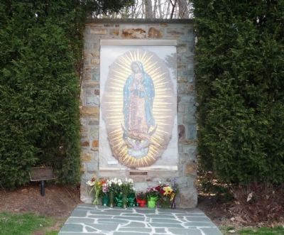 Shrine to Our Lady of Guadalpe, adjacent to the campanile image. Click for full size.