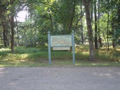 Marker on Jamestown Island image. Click for full size.