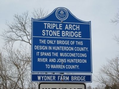 Triple Arch Stone Bridge Marker image. Click for full size.