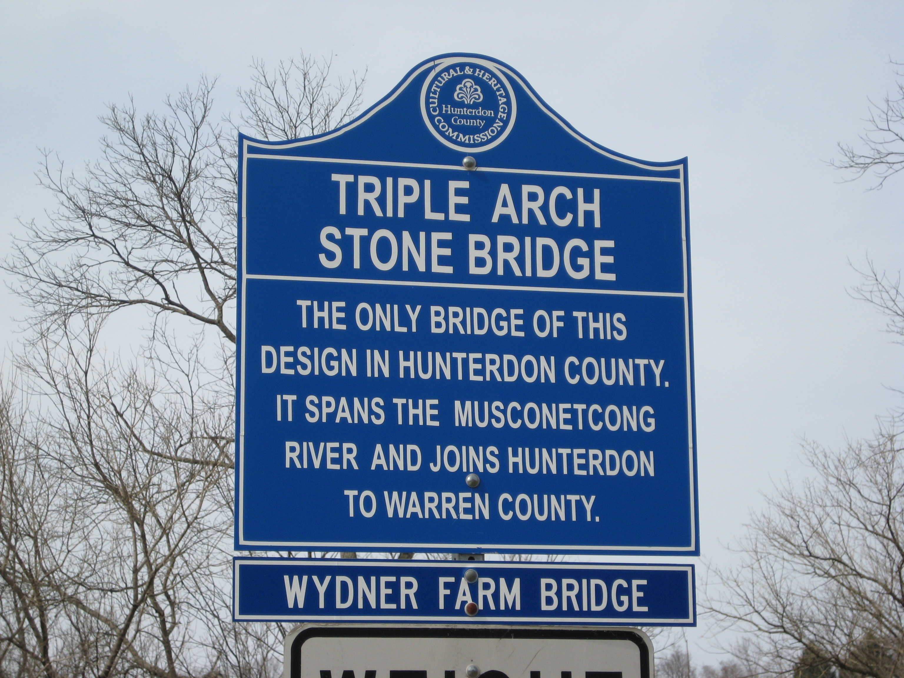 Triple Arch Stone Bridge Marker