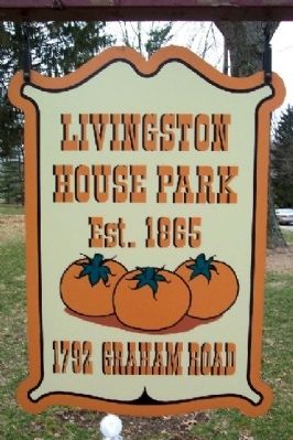 Livingston House Park Sign image. Click for full size.
