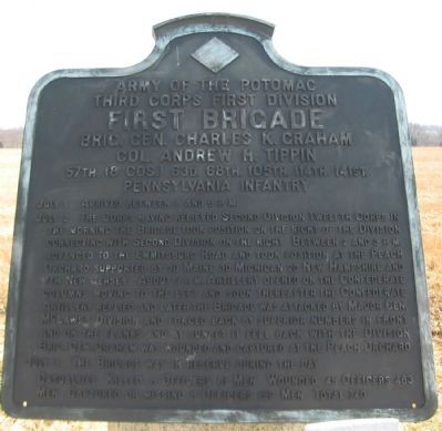 First Brigade, First Division, Third Corps Tablet. Click for full size. First Brigade, First Division, Third Corps Tablet image. Click for full size.