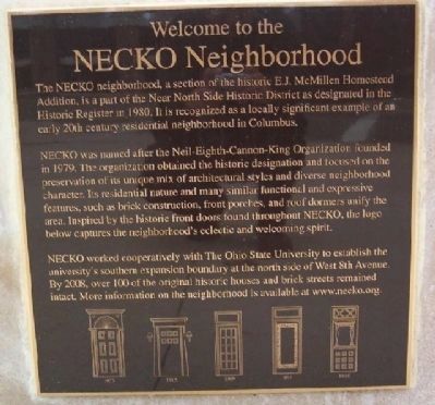 NECKO Neighborhood Marker image. Click for full size.