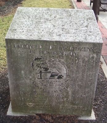 The Carnegie Library Dedication Marker image. Click for full size.
