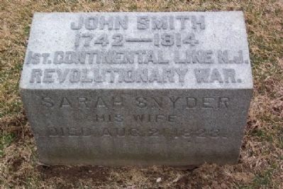 John and Sarah Smith Replacement Marker image. Click for full size.