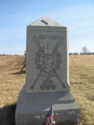Battery E, 1st Rhode Island Artillery Monument image. Click for full size.