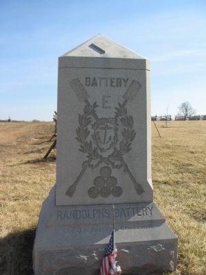 Battery E, 1st Rhode Island Artillery Monument. Click for full size. Battery E, 1st Rhode Island Artillery Monument image. Click for full size.
