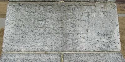 Close Up of Inscription. Click for full size. Close Up of Inscription image. Click for full size.