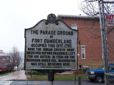 The Parade Ground of Fort Cumberland Marker. Click for full size. The Parade Ground of Fort Cumberland Marker image. Click for full size.