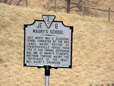 Maury’s School Marker image. Click for full size.