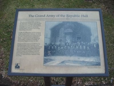 Grand Army of the Republic Hall Marker image. Click for full size.