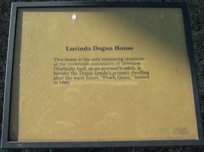 Lucinda Dogan House Marker image. Click for full size.