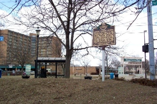 Mount Vernon Avenue Marker. Click for full size. Mount Vernon Avenue Marker image. Click for full size.