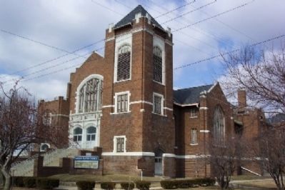 Shiloh Baptist Church and Marker image. Click for full size.
