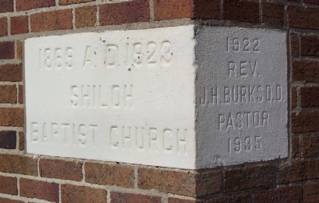 Shiloh Baptist Church Cornerstone