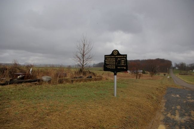 Greenville Treaty Line Marker and the land to the east of it image. Click for full size.