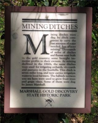 Mining Ditches Marker image. Click for full size.