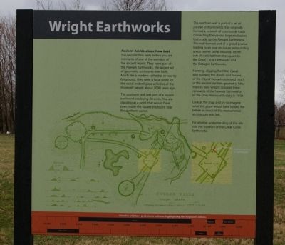 Wright Earthworks Marker image. Click for full size.