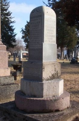 William Bruce Grave Marker in Mound Hill Cemetery image. Click for full size.