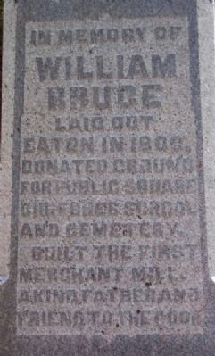 William Bruce Grave Marker in Mound Hill Cemetery image. Click for full size.