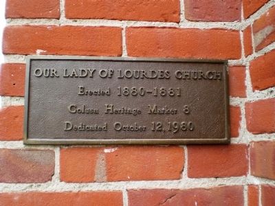 Our Lady of Lourdes Church Marker image. Click for full size.