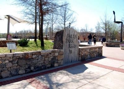 Tate Plaza and Marker -<br>Entrance to Falls Park image. Click for full size.