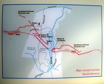 Map of the Dimmock Line in the vicinity of Lee Park. image. Click for full size.