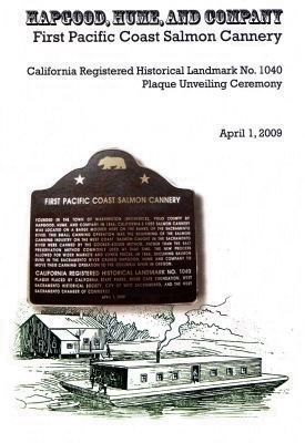 Cover Page of the Dedication Ceremony Program image. Click for full size.