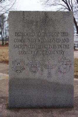 Farmersville War Memorial Marker image. Click for full size.