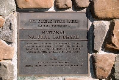 Mount Diablo National Natural Landmark Marker image. Click for full size.