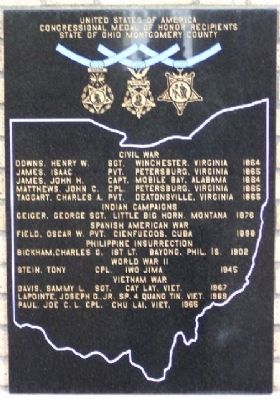 Congressional Medal of Honor Recipients Marker. Click for full size. Congressional Medal of Honor Recipients Marker image. Click for full size.