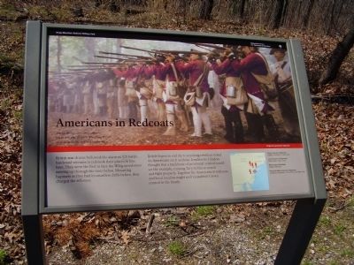 Americans in Redcoats Marker. Click for full size. Americans in Redcoats Marker image. Click for full size.